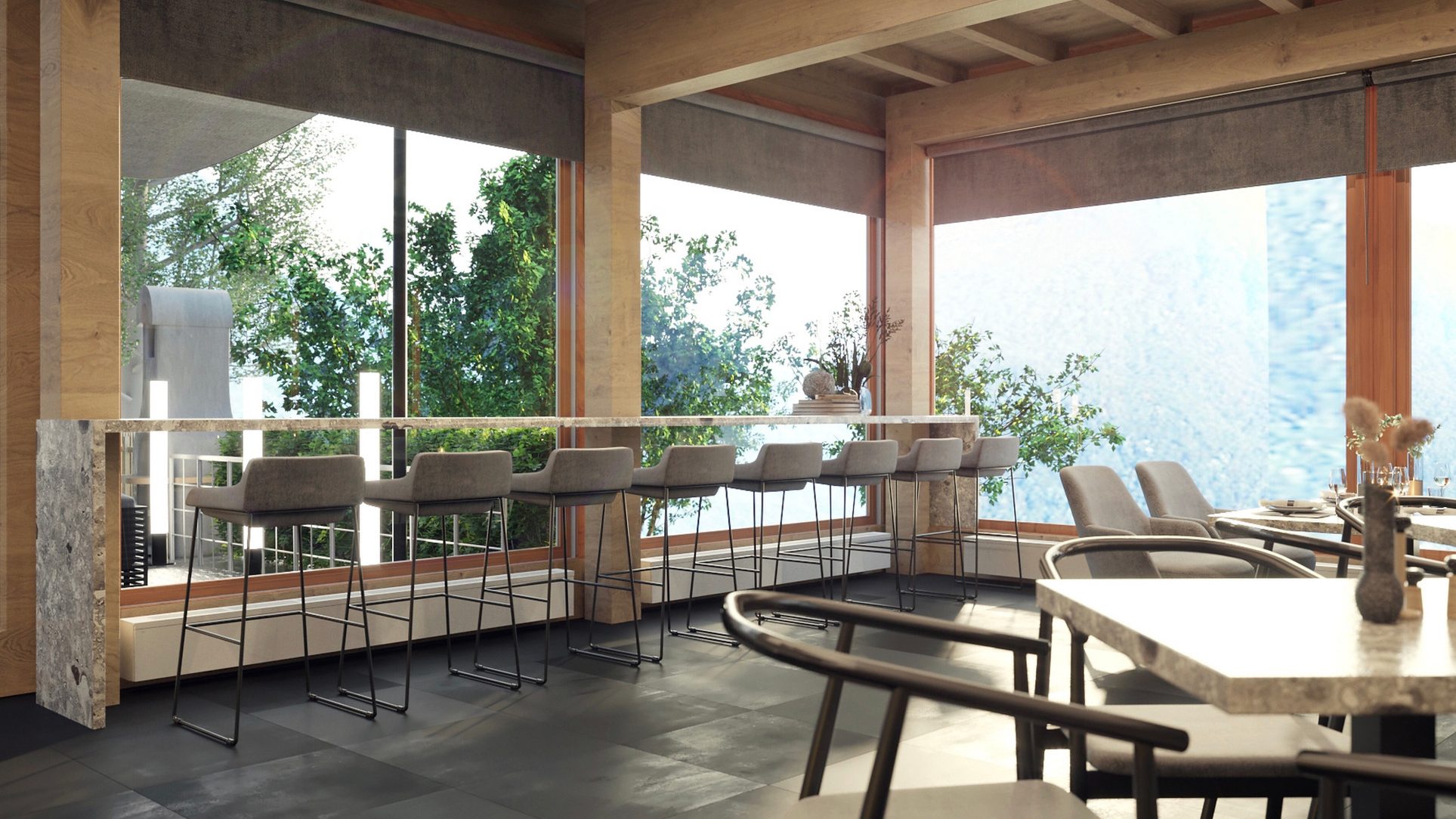 interior design of american school in Leysin - Switzerland